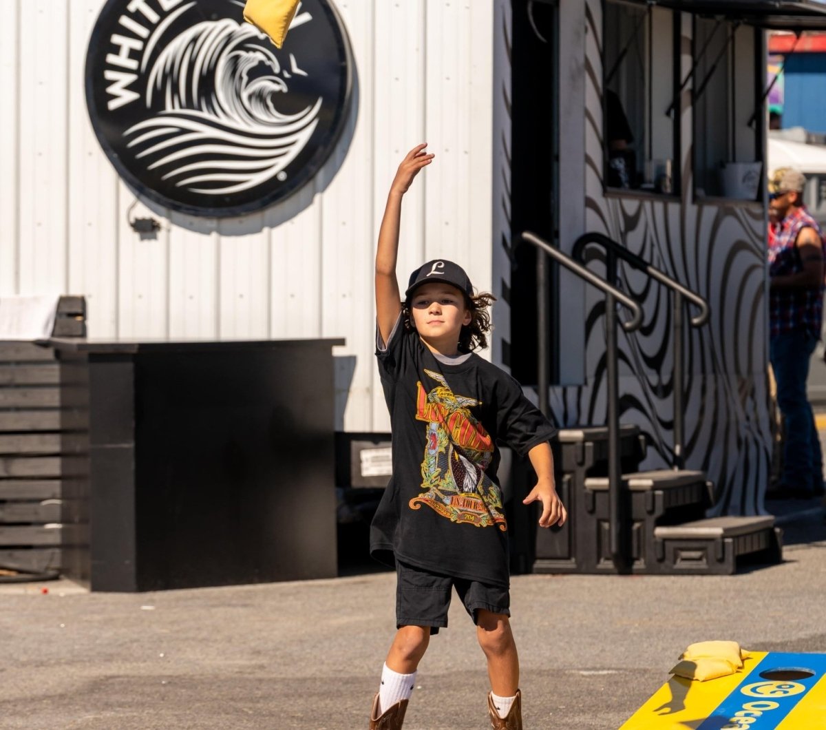 Country Calling cornhole at Country Calling